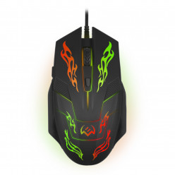 SVEN RX-G720 Gaming Optical Mouse, 1200-3200 dpi, dynamic switchable backlight, 5+1 buttons (scroll wheel),  Silent buttons, 1.8m, USB